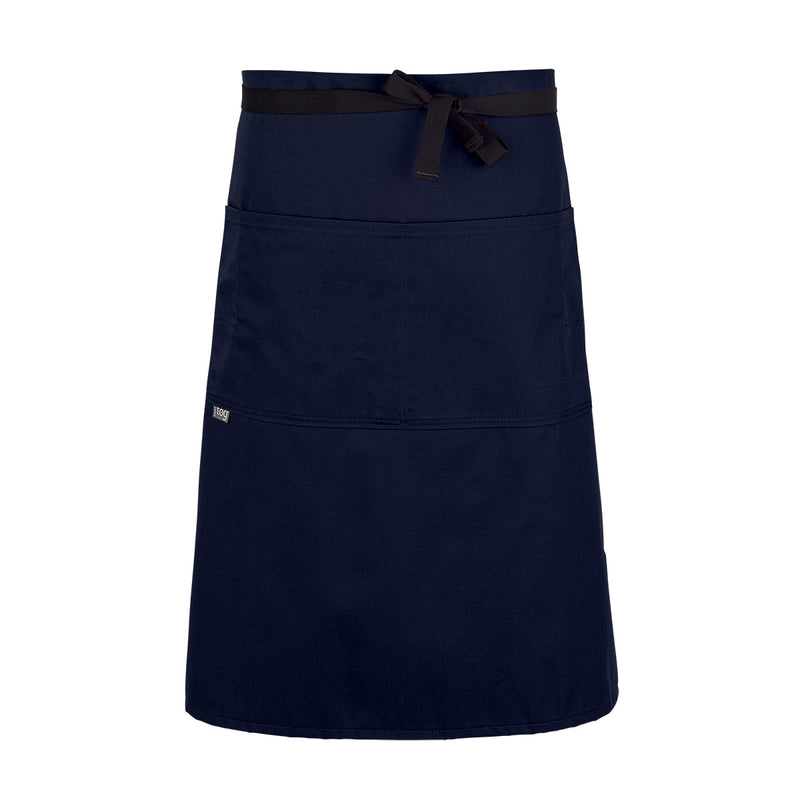cheftog.com  Navy Performance Three Quarter Length Four Pocket Server Apron 2131-10CT-4P