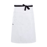 cheftog.com  White Performance Three Quarter Length Four Pocket Server Apron 2131-02CT-4P