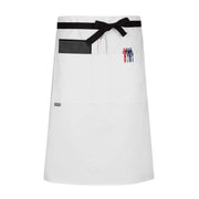cheftog.com  White Performance Three Quarter Length Three Pocket Server Apron 2131-02CT-3P