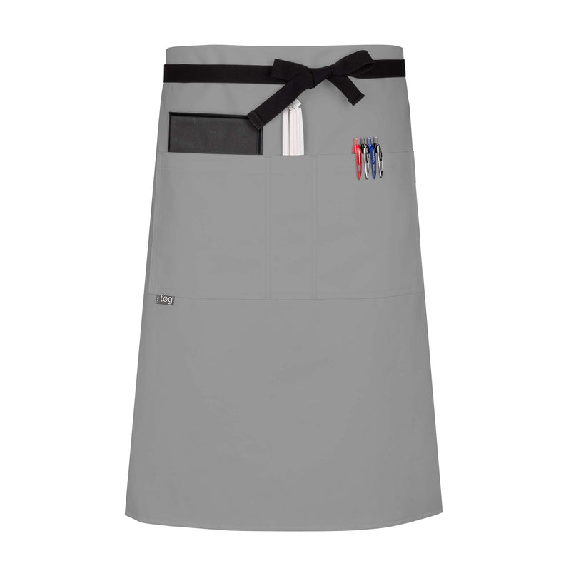cheftog.com  Cloud Performance Three Quarter Length Three Pocket Server Apron 2131-36CT-3P
