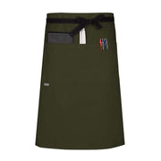 cheftog.com  Jalapeno Performance Three Quarter Length Three Pocket Server Apron 2131-41CT-3P